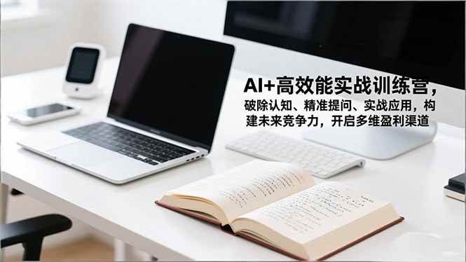 （16635期）AI+高效能实战训练营，让你搞懂AI、问对问题、用出效果，提升竞争力，多条路子赚钱-安索博客网