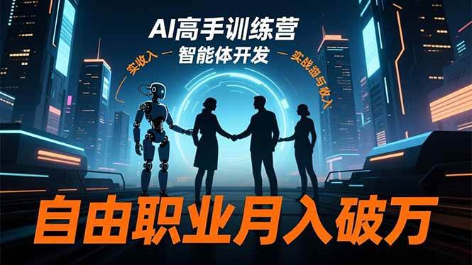 （16662期）AI高手训练营3.0，ChatGPT、Midjourney、智能体开发，自由职业月入破万-安索博客网