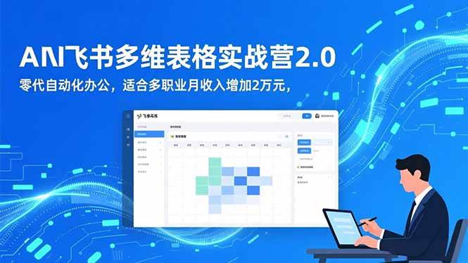 （16587期）AI+飞书多维表格实战营2.0：零代码搞定自动化办公，多个职业月入多2万不是梦-安索博客网