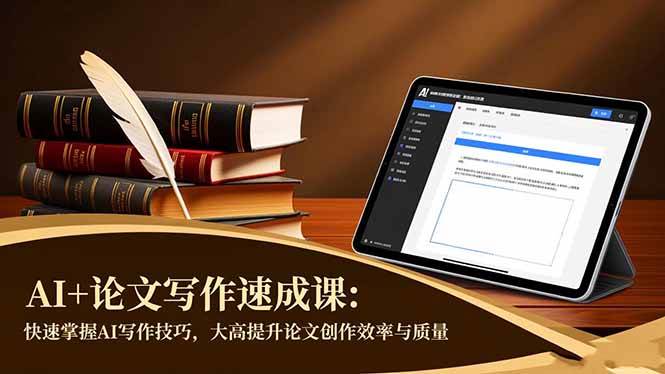 AI写论文课：躺着也能搞定论文，效率翻倍不是梦-安索博客网