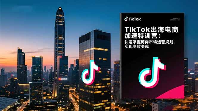TikTok出海电商加速训练营：快速搞懂海外市场规则，轻松把钱赚了-安索博客网