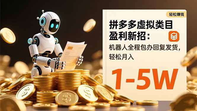 拼多多虚拟类目新玩法：机器人帮你回消息、自动发货，轻松月入1-5W-安索博客网