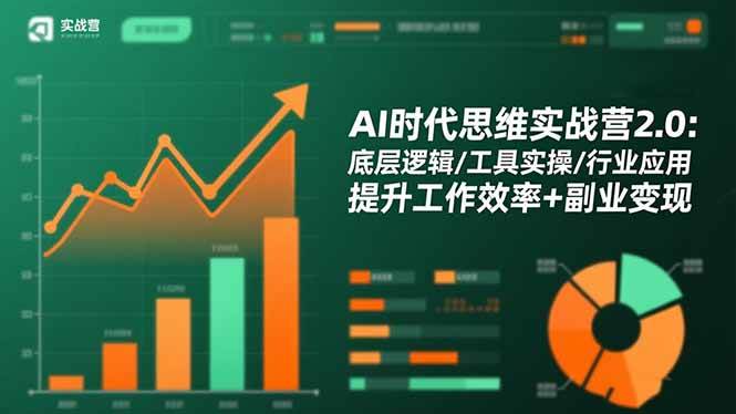 （16506期）AI时代思维实战营2.0：底层逻辑/工具实操/行业应用 提升工作效率+副业变现-安索博客网