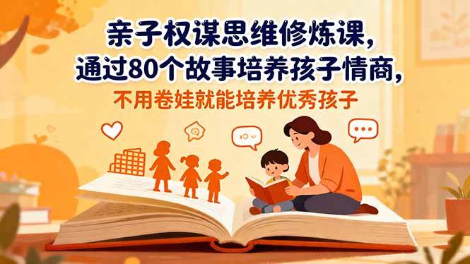 亲子权谋思维修炼课：80个小故事，轻松养出高情商娃，不用硬卷！-安索博客网