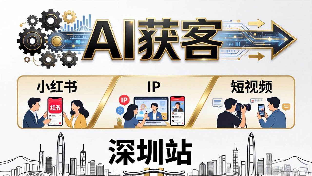 2026年AI获客大课深圳站来啦！4月17日-19日，3天2夜拆透小红书+IP+短视频，老板和操盘手一定要来！-安索博客网