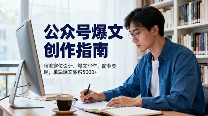 公众号爆文速成指南：定位、爆款写作、赚钱一条龙，一篇文章涨粉5000+不是梦-安索博客网