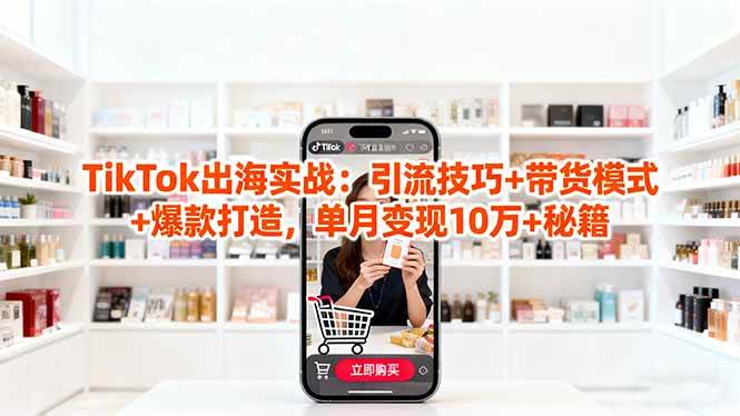 （16358期）「TikTok出海实战」引流技巧+带货模式+爆款打造，月入10万+的秘密-安索博客网
