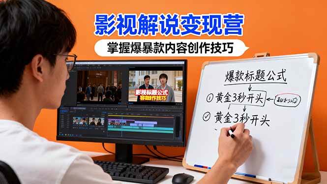 （16348期）影视解说变现营：30多个实战案例教你打造爆款，轻松get影视解说的赚钱套路-安索博客网