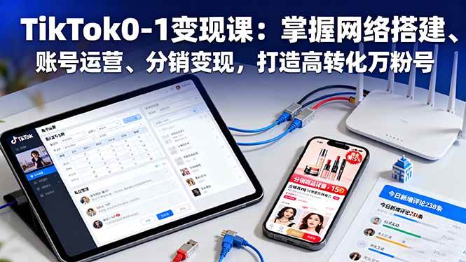 （16334期）TikTok从0到1赚钱课：网络搭建、账号运营、分销变现，手把手教你搞个能赚钱的万粉号-安索博客网