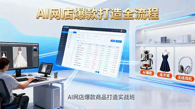 （16326期）AI网店爆款商品打造实战班：用AI技术搞定商品图智能处理，快速搭起你的AI网店-安索博客网