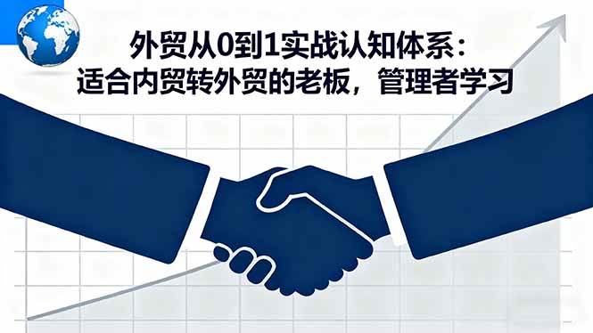 （16297期）外贸从0到1实战认知体系：专为内贸转外贸的老板和管理者量身定制-安索博客网