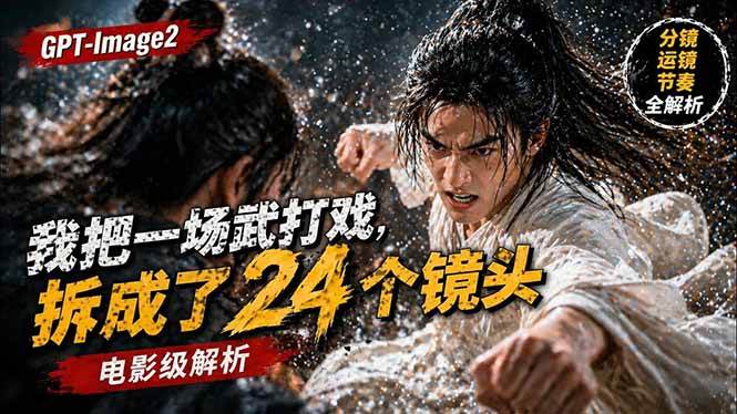 （18212期）用GPT-Image2，把一场武打戏拆成24个镜头，从人物出场到情绪炸裂，一气呵成-安索博客网