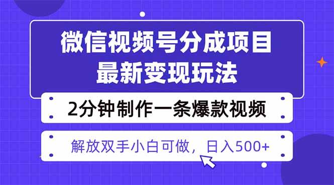 （16246期）视频号分成最新玩法：两天快速起号，轻松赚1500+，爆款视频2分钟搞定-安索博客网