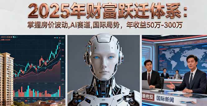 2025年怎么搞钱？房价、AI、国际局势，一年赚50万到300万的门道-安索博客网