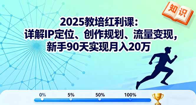 （16178期）2025教培红利课：聊IP定位、创作规划、流量变现，新手90天也能月入20万-安索博客网