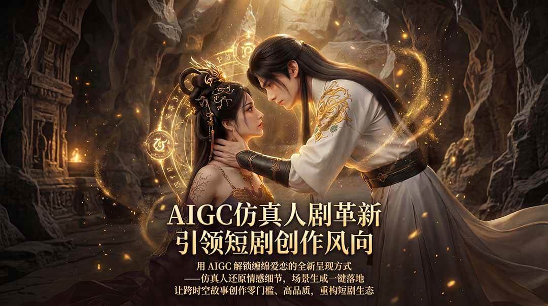 18199期：AIGC仿真人短剧玩法大升级，仙侠爱恋也能轻松搞定，一键生成高清场景，零基础也能做出爆款剧-安索博客网