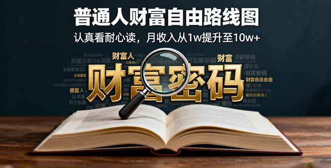 （16161期）付费文：普通人的财富自由路线图，认真看耐心读，月收入从1万变10万+-安索博客网