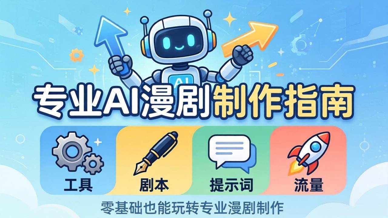 （18190期）手把手教你做AI漫剧：工具、剧本、提示词、流量一条龙，小白也能轻松上手-安索博客网