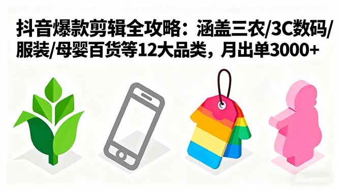 （第16082期）爆款剪辑全攻略：覆盖12大品类，轻松月出3000单-安索博客网