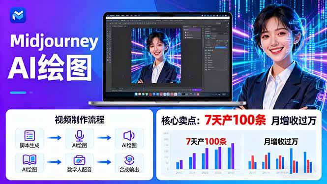 《AI让照片开口说话，小白也能7天搞100条，月入过万》-安索博客网