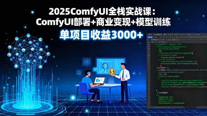 （16013期）2025ComfyUI全栈实战课：部署、变现、训练一把抓，单项目赚3000+-安索博客网
