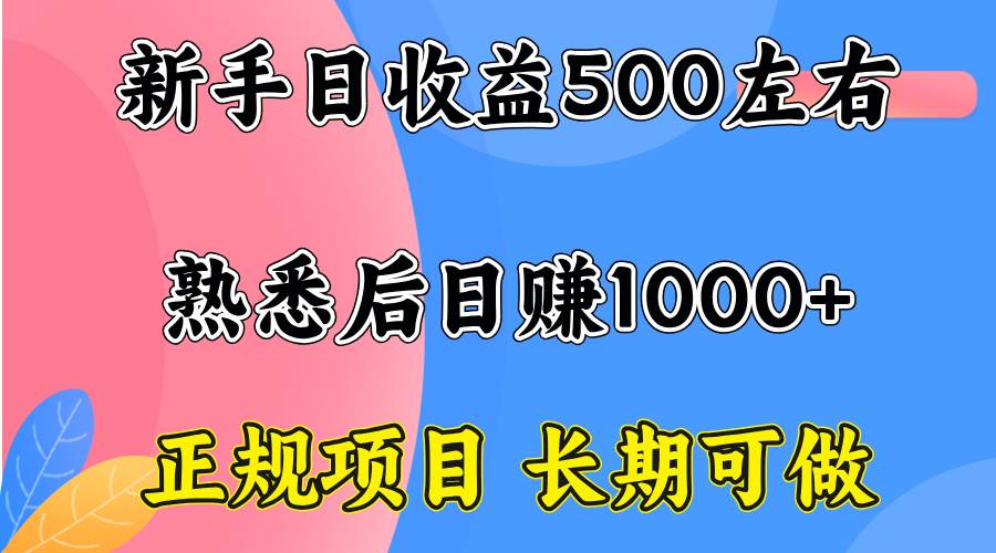 一台电脑就搞定，新手每天赚300-500，熟练后日入1000+-安索博客网