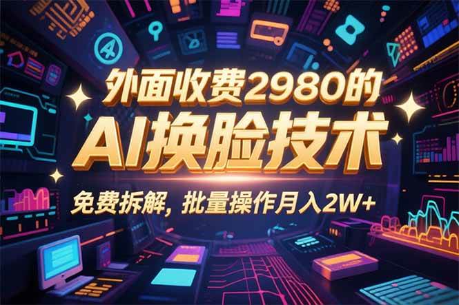 0粉丝0基础，用AI换脸3分钟搞定原创视频，躺着就能赚钱-安索博客网