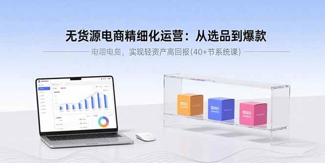 （15896期）无货源电商精细化运营：从选品到爆款，轻松赚钱少走弯路（40+节系统课）-安索博客网