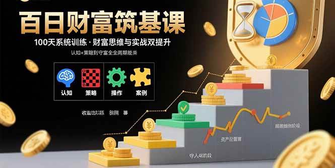 （15874期）百日财富筑基课：搞懂认知、策略、实操和案例，从赚钱到管钱全拿下-安索博客网
