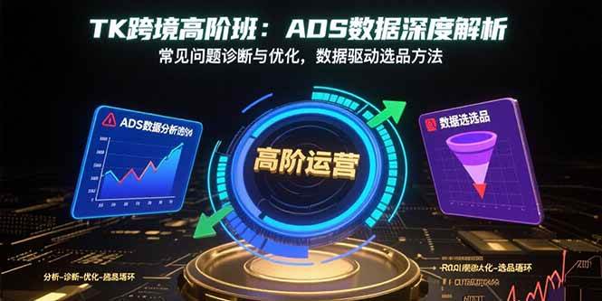 （15809期）TK跨境高阶班：ADS数据深度解析，常见问题诊断与优化，数据驱动选品方法-安索博客网