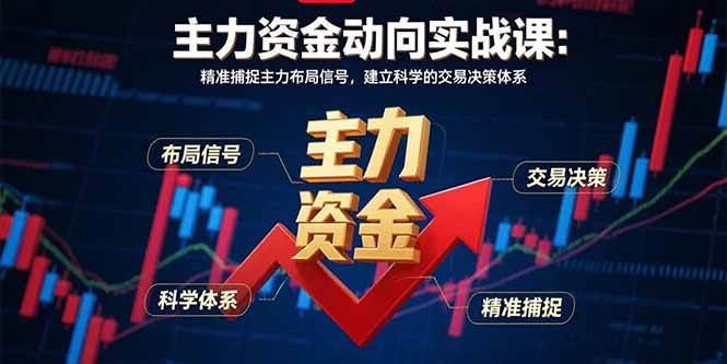 （15804期）主力资金动向实战课-8月：一眼看穿主力布局，让交易决策不再拍脑袋-安索博客网