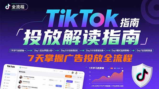 TikTok广告投放入门指南：后台操作、计划创建、模式选择，7天学会全套流程-安索博客网
