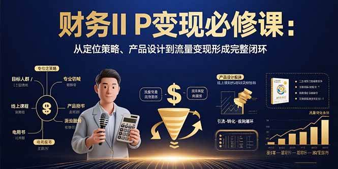 财务IP怎么变现？这门课把定位、产品、流量全打通了-安索博客网
