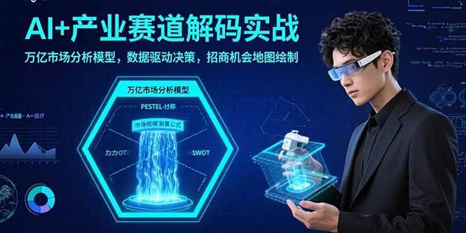 （15712期）AI+产业赛道实战指南：万亿市场分析模型，数据驱动决策，招商机会地图绘制-安索博客网