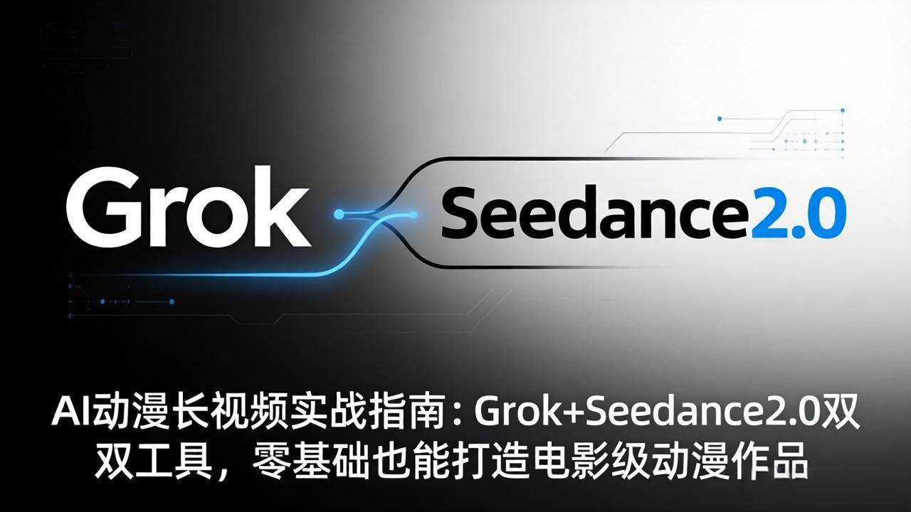AI动漫长视频实战指南：Grok+Seedance 2.0双工具，零基础也能搞定电影级作品-安索博客网