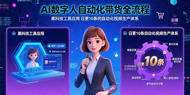15699期 AI数字人带你玩转快手带货：黑科技加持，每天轻松搞定10条视频-安索博客网
