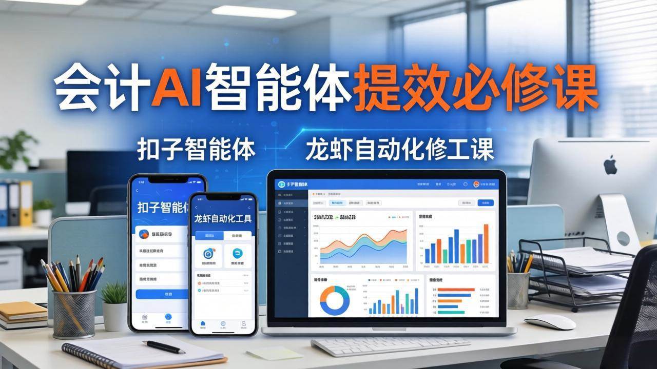 （18151期）财务会计AI智能体提效课：用扣子智能体+龙虾自动化+报表分析，轻松搞定财务工作-安索博客网