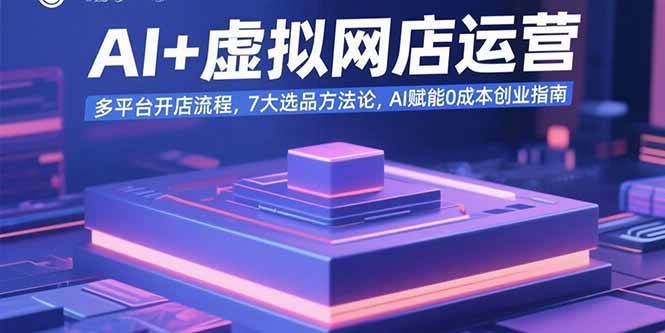 手把手教你用AI开虚拟网店：多平台开店+7大选品秘籍，零成本创业也能玩-安索博客网