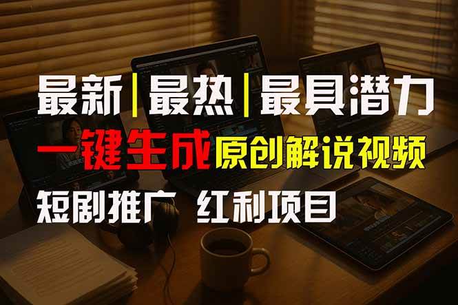 （15658期）短剧推广新路子：用AI一键做原创解说视频，10分钟出100条，30天赚了5.5万-安索博客网