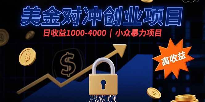 （15642期）美金对冲搞钱路子，一天赚1000-4000，小众暴利玩法-安索博客网
