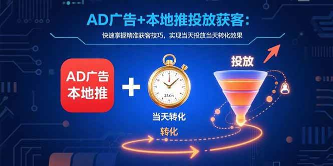 15637期 广告投放+本地推获客：当天投，当天赚！-安索博客网
