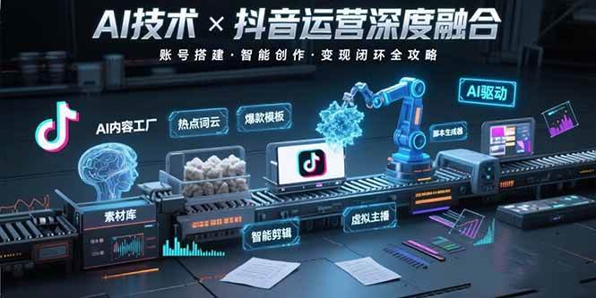 （15630期）AI和抖音怎么搭着玩：从建账号、搞内容到赚钱，全都有-安索博客网
