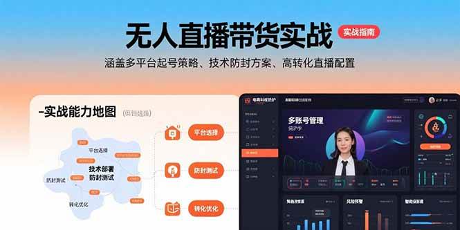 无人直播带货实操，手把手教你多平台起号、防封技巧、高转化直播怎么搭-安索博客网