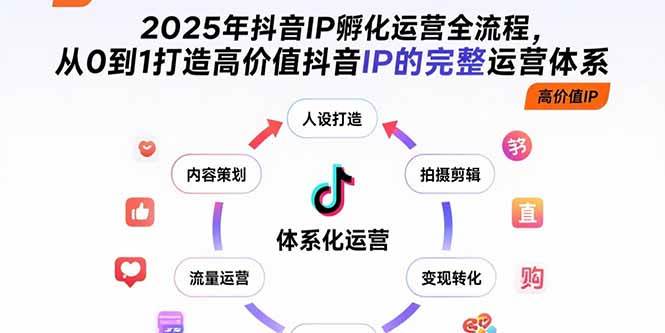 2025抖音IP孵化运营全流程，手把手教你从0到1打造高价值账号-安索博客网