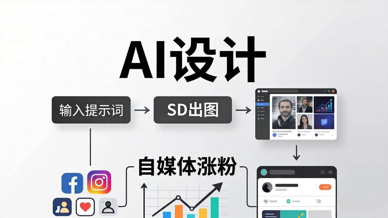 人人都能当AI设计师：SD出图+自媒体涨粉，一学就会，告别素材焦虑，轻松避开内卷-安索博客网