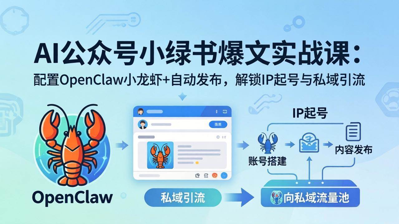 （18132期）AI公众号小绿书变现实战课：手把手教你爆文写作+自动发布，轻松搞定IP起号和私域引流-安索博客网