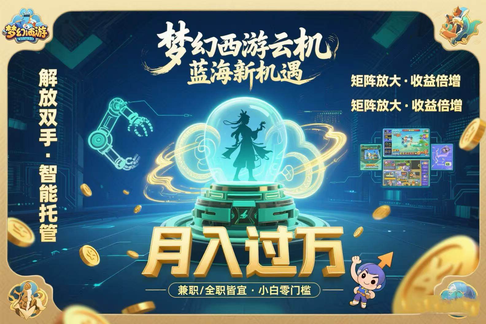 （15544期）梦幻西游云机新玩法，解放双手还能赚钱，小白也能月入过万-安索博客网