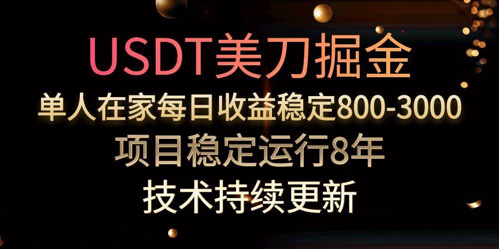 玩USDT赚美金，一个人每天能挣800到3000块，这项目都稳了8年啦-安索博客网