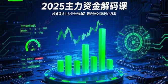 2025主力资金解码课：轻松看懂主力建仓信号，短线操作更稳（7月更新）-安索博客网