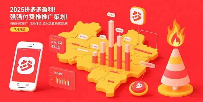 （15509期）2025拼多多赚钱地图：付费推广狂拉流量 + 活动引爆 + 免费流量随便拿（7月更新）-安索博客网